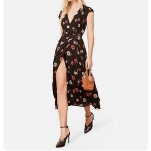 Reformation Floral Wrap Dress